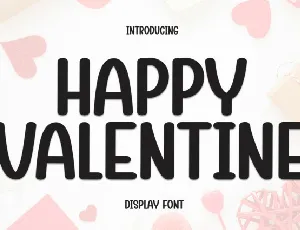 Happy Valentine Display font