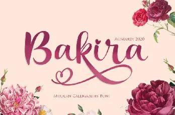 Bakira Modern Calligraphy font