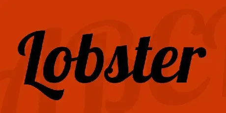 Lobster font