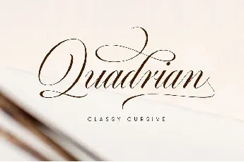 Quadrian font