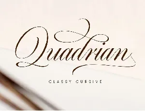 Quadrian font