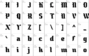 The Black Knight font