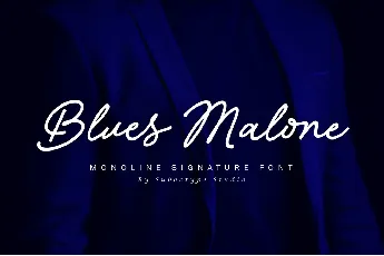 Blues Malone font