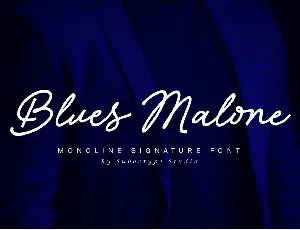 Blues Malone font