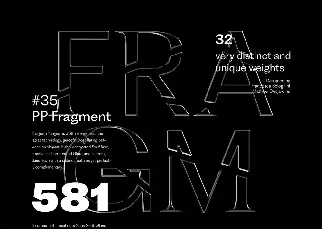 PP Fragment Family font