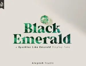 Black Emerald Serif font