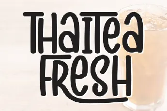 Thaitea Fresh Display font