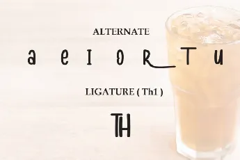 Thaitea Fresh Display font