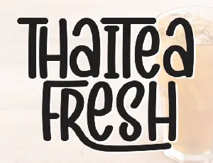 Thaitea Fresh Display font