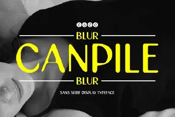 Canpile Blur font