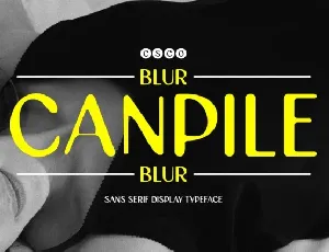 Canpile Blur font