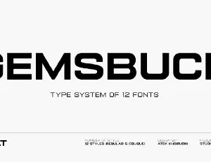 Gemsbuck 01 font