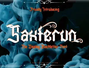 Saxterun font