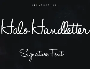 Halo Handletter Free font