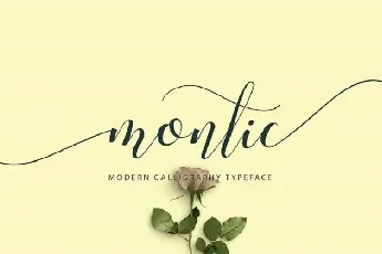 Montic Script Free font