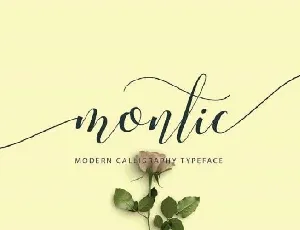 Montic Script Free font