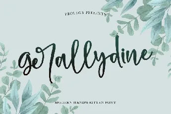 Gerallydine font