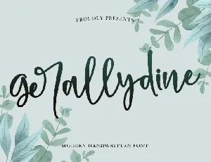 Gerallydine font