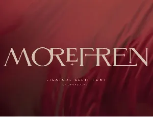 Morefren Standard font