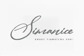 Simanice Demo font