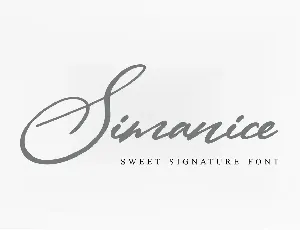 Simanice Demo font