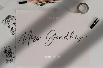 Miss Gendhis font