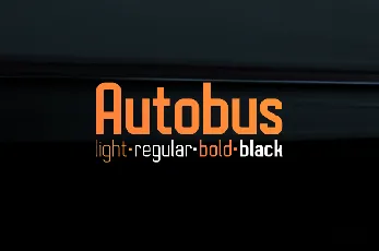 Autobus Bold font