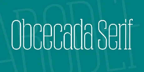 Obcecada Serif font