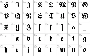 Plakat-Fraktur font