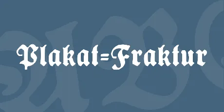 Plakat-Fraktur font