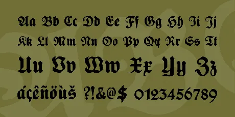 Plakat-Fraktur font