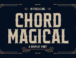 CHORD MAGICAL font