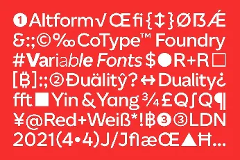 Altform Family font