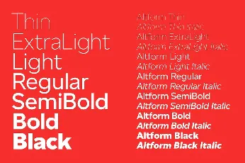 Altform Family font