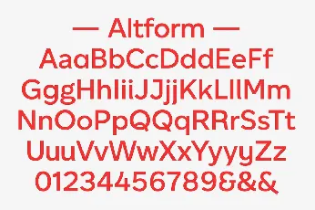 Altform Family font