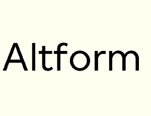 Altform Family font