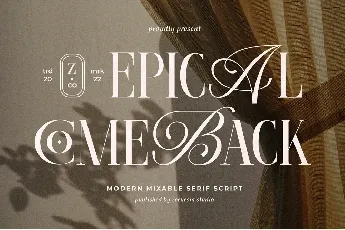 Epical Comeback font