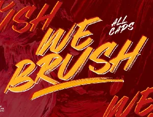 Webrush Brush font