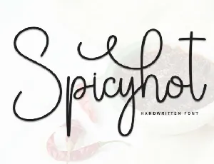 Spicyhot Script font