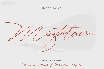 Mightam Handwritten Signature font