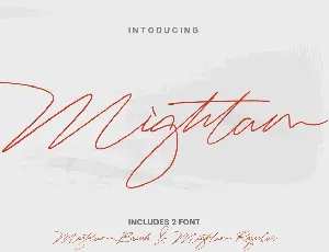 Mightam Handwritten Signature font