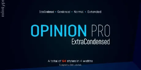 Opinion Pro Family font