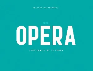 Opera Family font