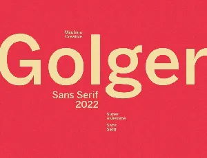 Golger font