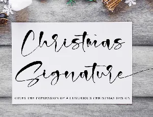 Christmas Signature font