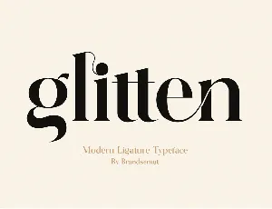 Glitten font