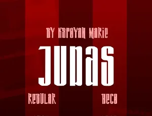 Judas Display font