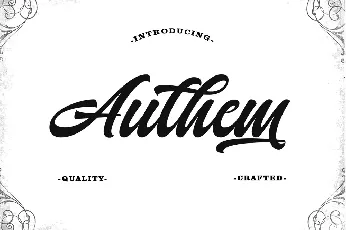 Authem Script font