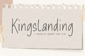 Kingslanding font