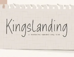 Kingslanding font